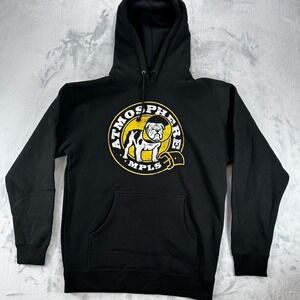 Rhymesayers Entertainment Sweatshirt Mens M Black Hoodie 100% Cotton Made In USA